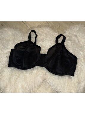 Soma Unbelievable Minimizer Bra Mesh Semi-Sheer Underwire Womens 38DDD Black